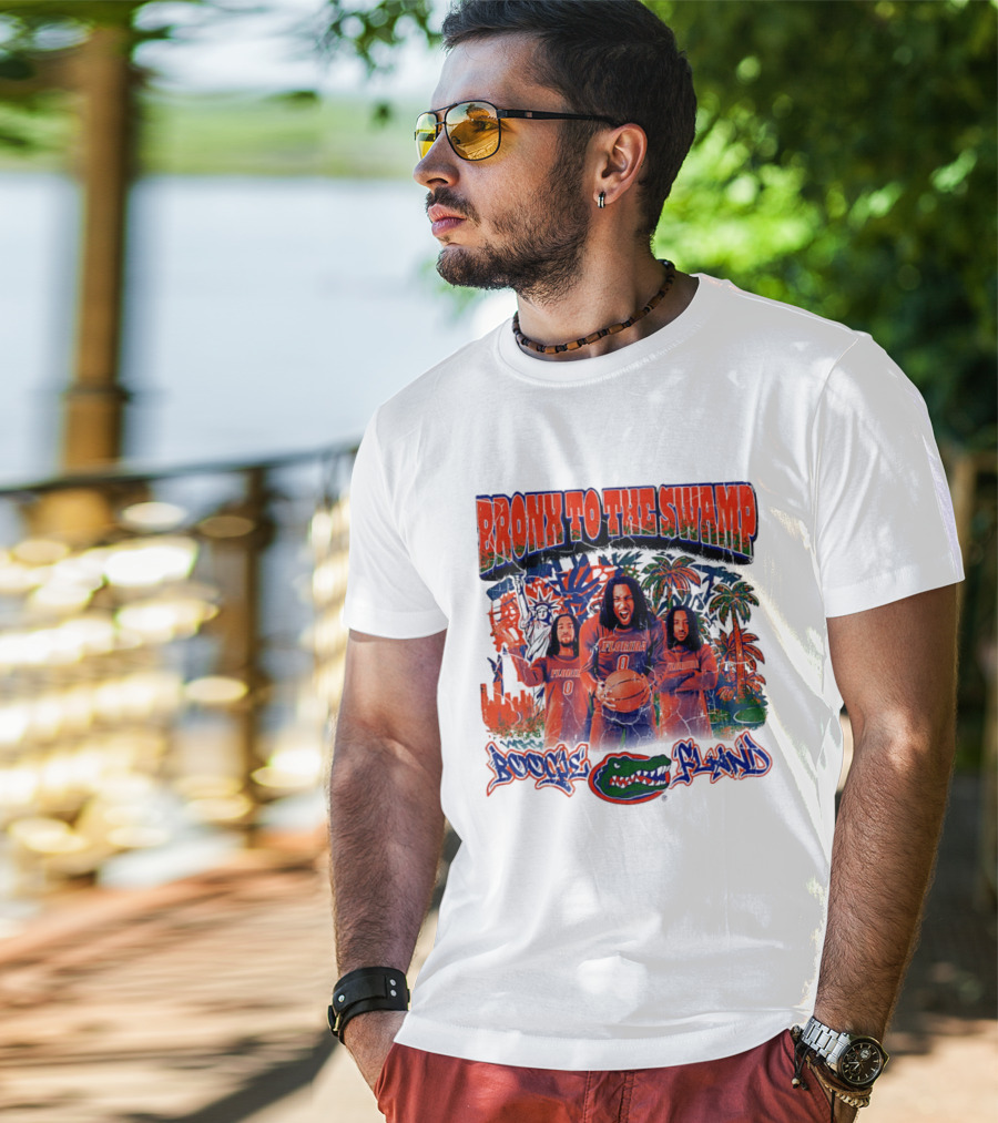 Bronx To The Swamp Boogie Fland Florida Gators Basketball T-Shirt