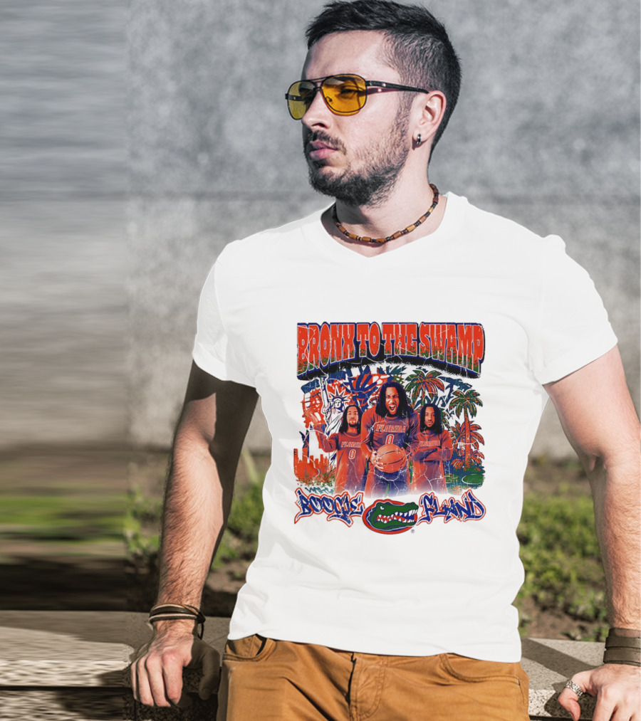 Bronx To The Swamp Boogie Fland Florida Gators Basketball T-Shirt