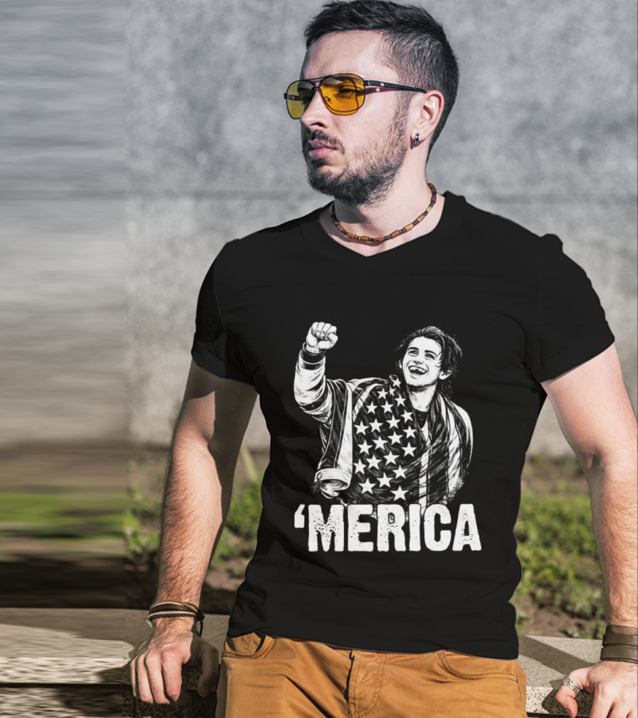 Jack Hughes Merica 2026 Olympic Gold Medal Team USA Hockey T-Shirt