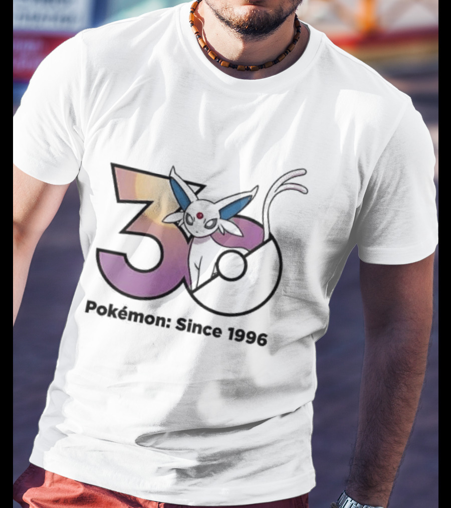 Espeon 30 Pokémon Since 1996 Anniversary Celebration T-Shirt