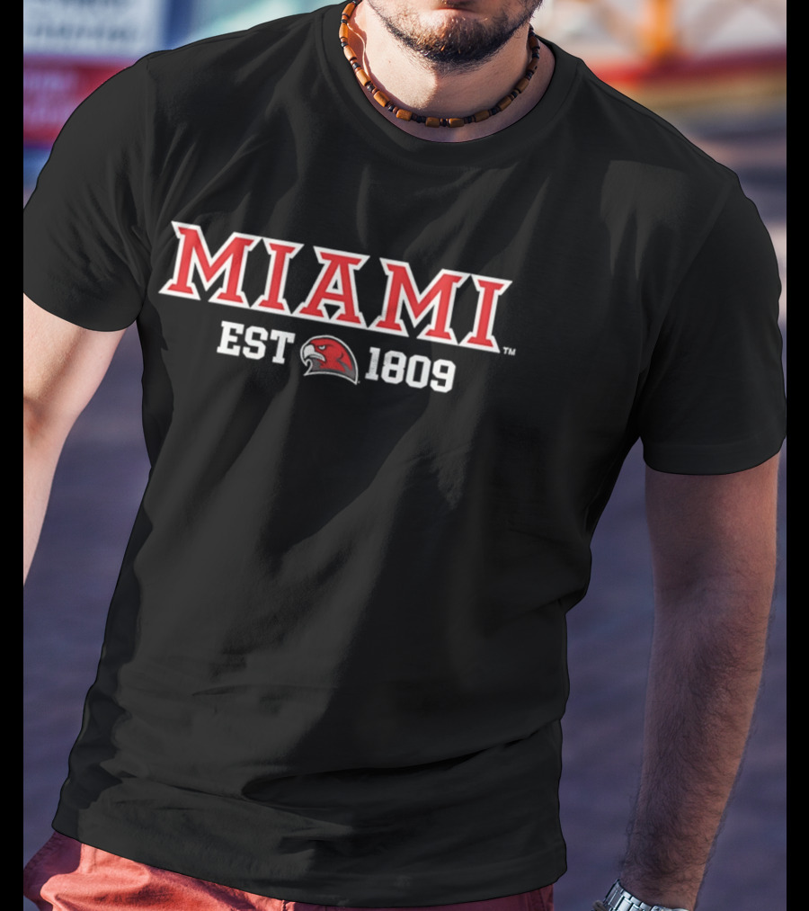 Miami RedHawks EST 1809 Red Hawk T-Shirt