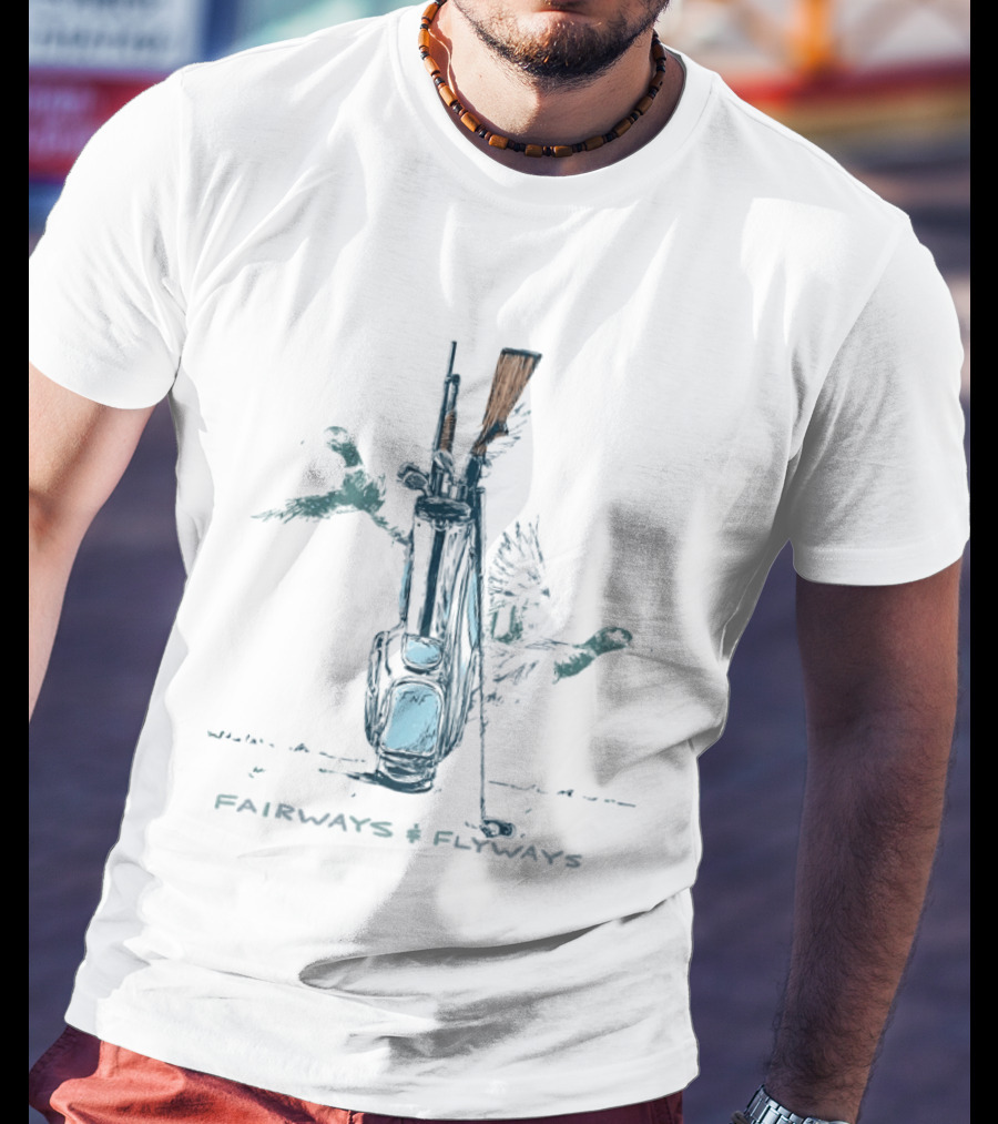 Fairways And Flyways Golf Bag Seafoam T-Shirt