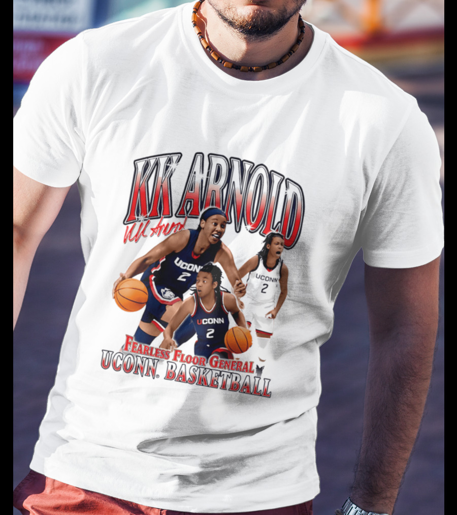 KK Arnold UConn Basketball Fearless Floor General T-Shirt