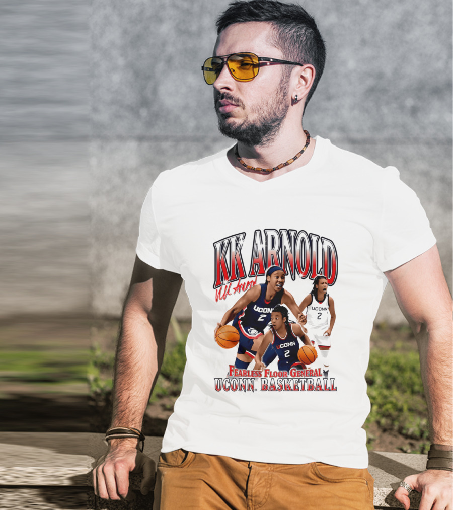 KK Arnold UConn Basketball Fearless Floor General T-Shirt