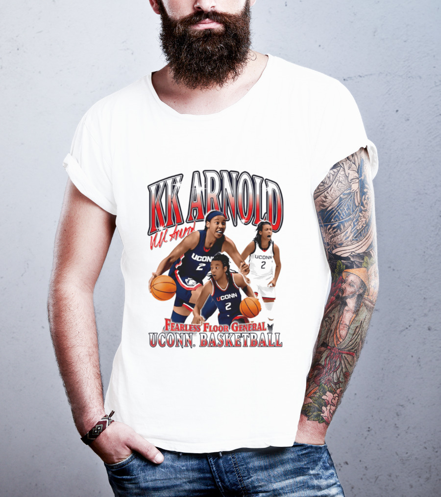 KK Arnold UConn Basketball Fearless Floor General T-Shirt