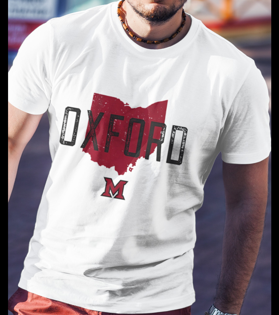 Miami RedHawks Oxford Ohio State M Logo 2026 T-Shirt