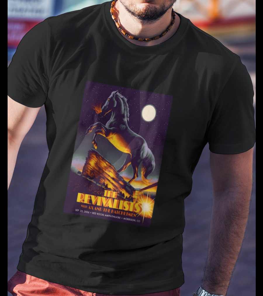 The Revivalists With Ax And The Hatchetmen Sept 25 2026 Red Rocks Amphitheatre Morrison CO T-Shirt