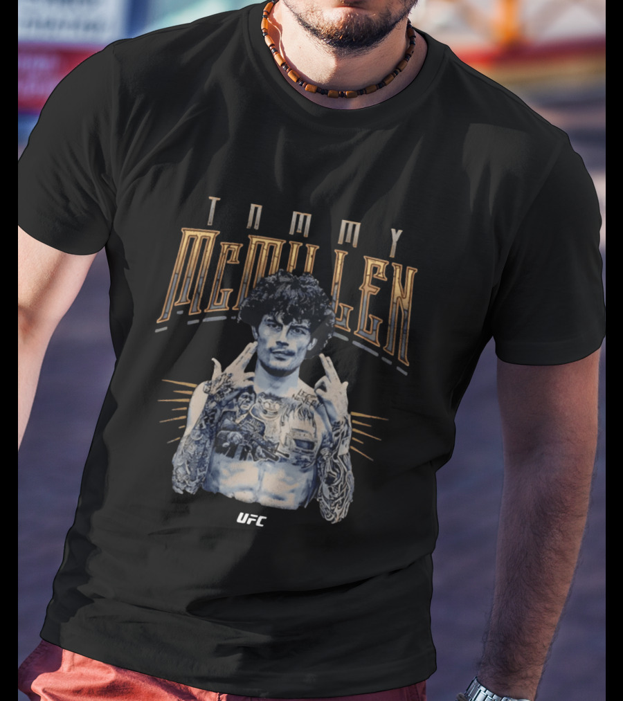 Tommy McMillen UFC Tattooed Fighter Pose T-Shirt
