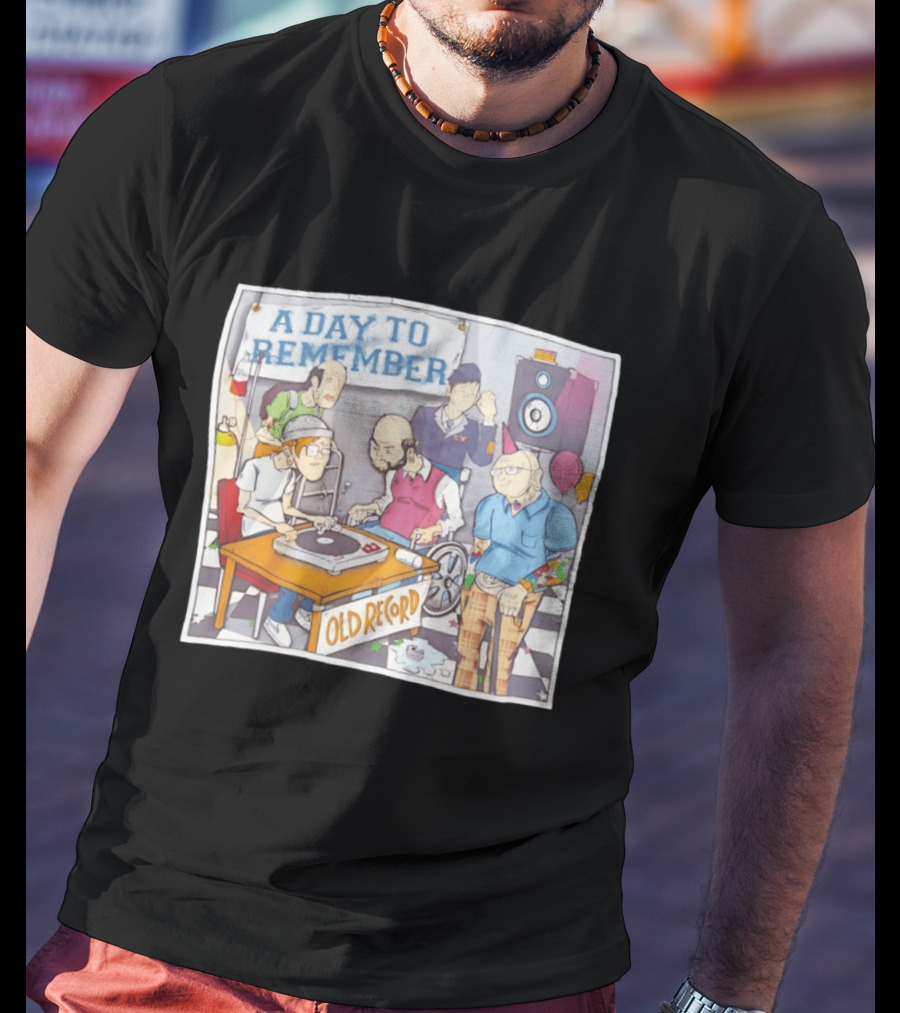 A Day To Remember Old Record Turntable Party Scene T-Shirt
