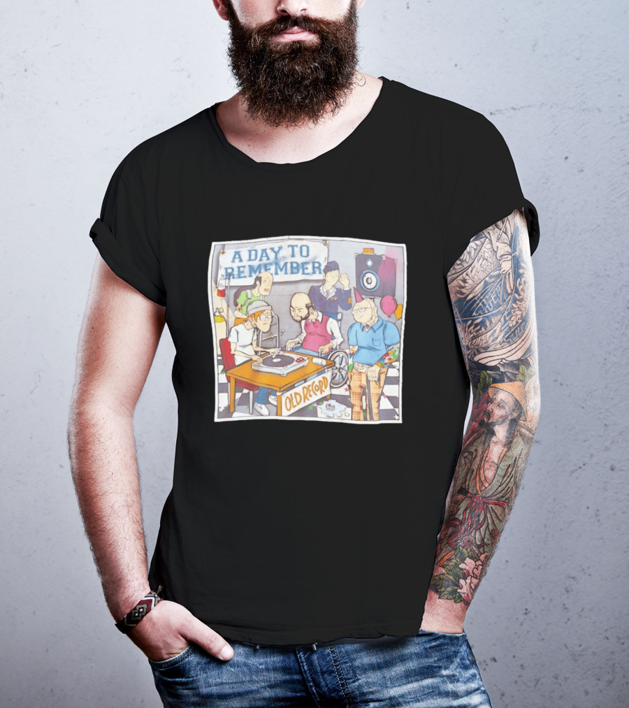 A Day To Remember Old Record Turntable Party Scene T-Shirt
