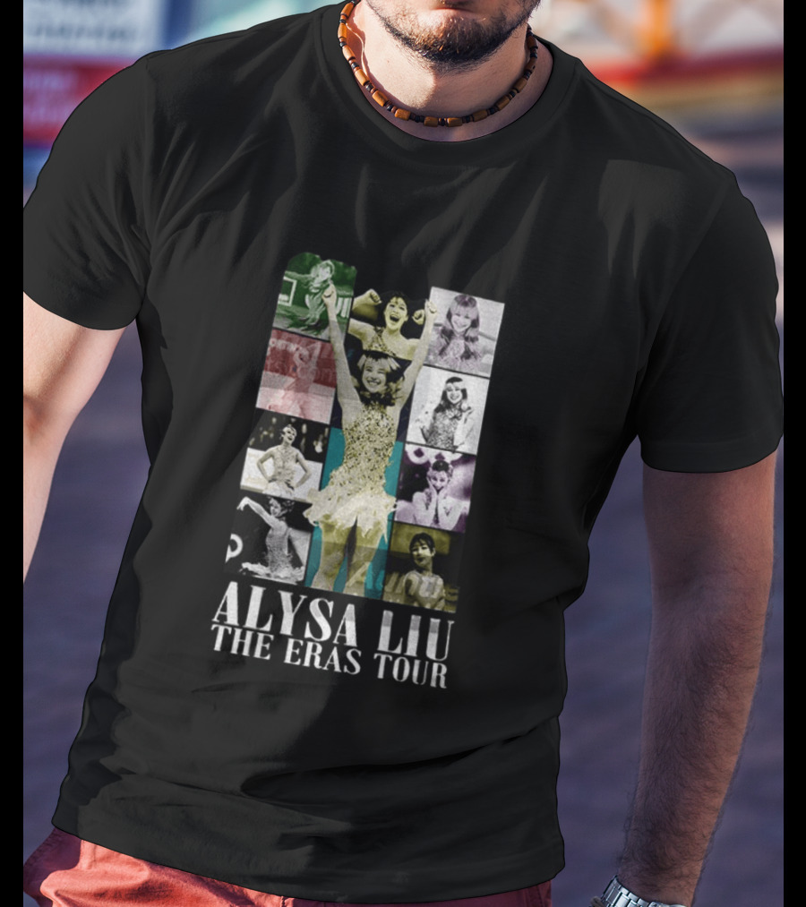 Alysa Liu The Eras Tour Ice Skating Athlete Collage Vintage Winter Olympic T-Shirt