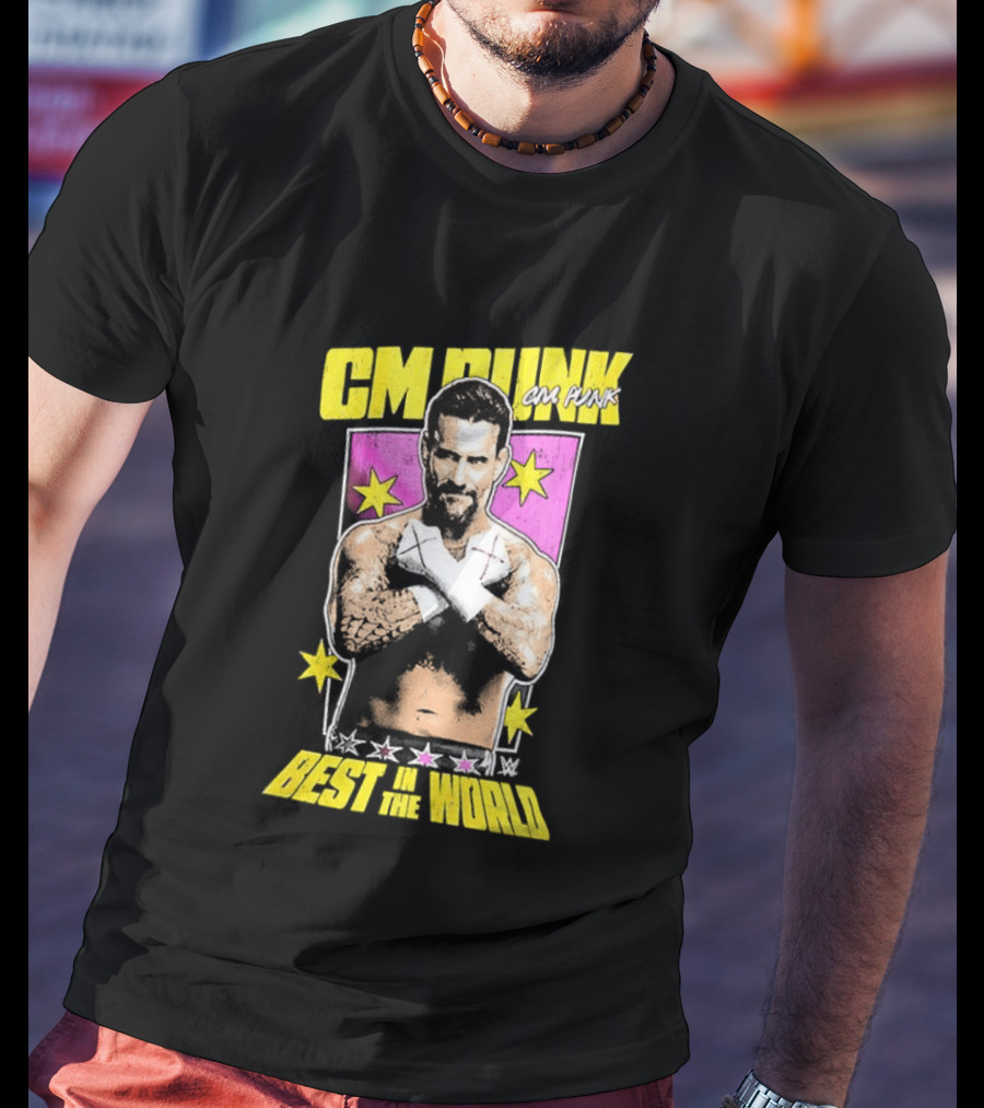 CM Punk Best In The World 2026 Stars And Pose T-Shirt