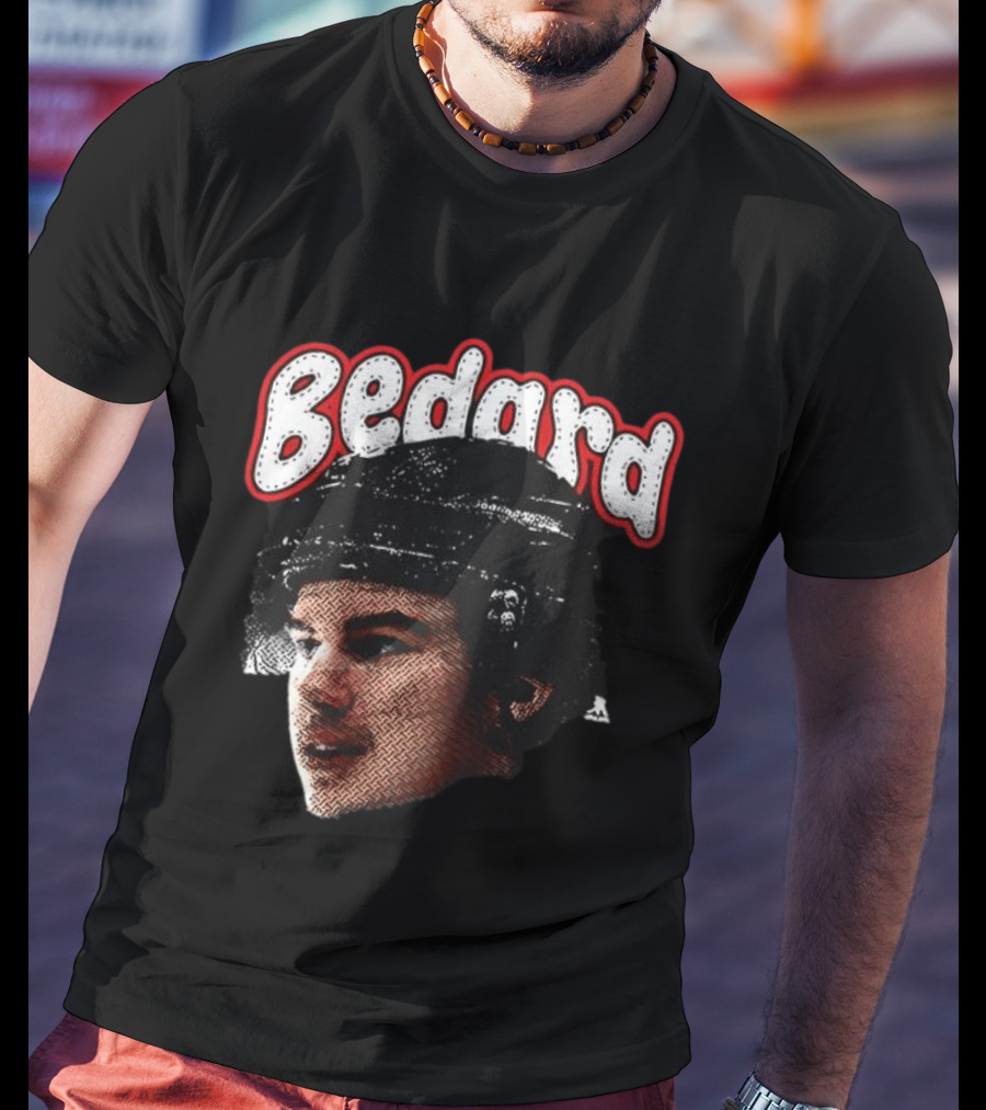 Connor Bedard Chicago Blackhawks Hockey Big Face T-Shirt