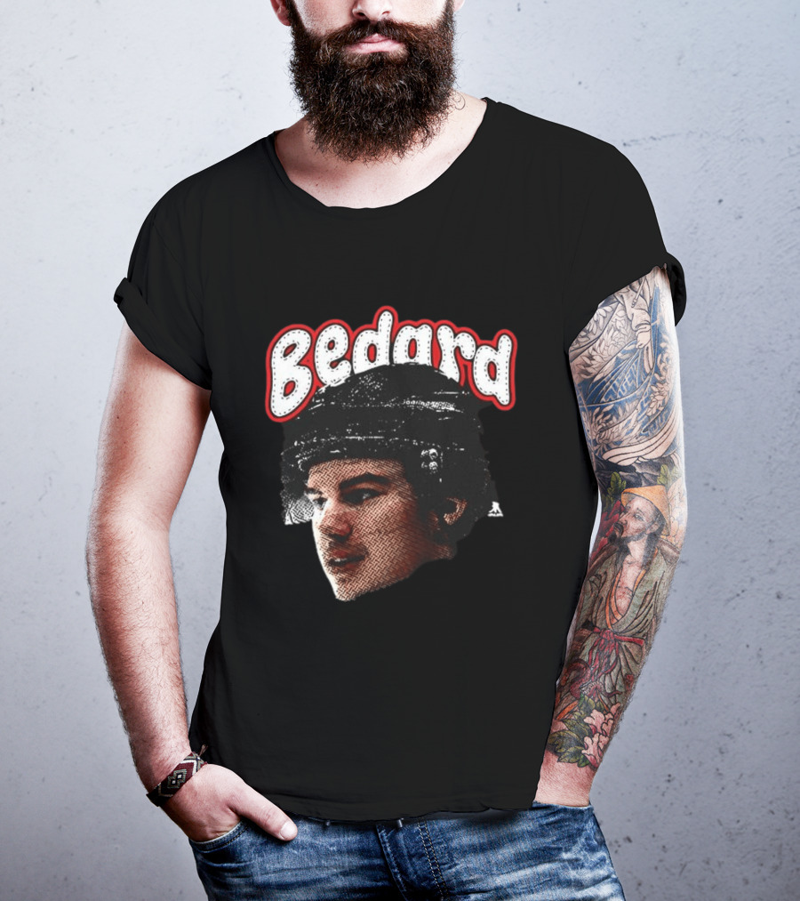 Connor Bedard Chicago Blackhawks Hockey Big Face T-Shirt
