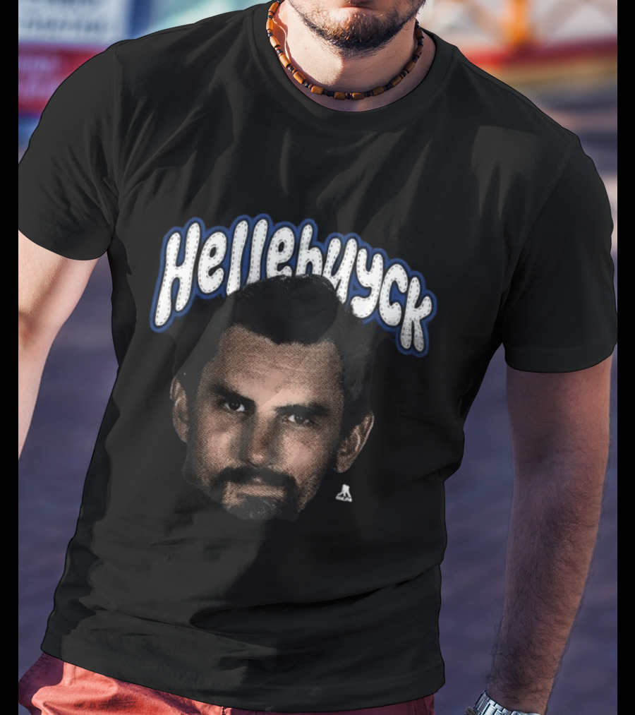 Connor Hellebuyck Winnipeg Jets Hockey Hellebuyck Big Face T-Shirt