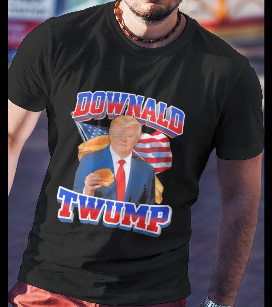 Downald Twump American Flag Toast Staple T-Shirt
