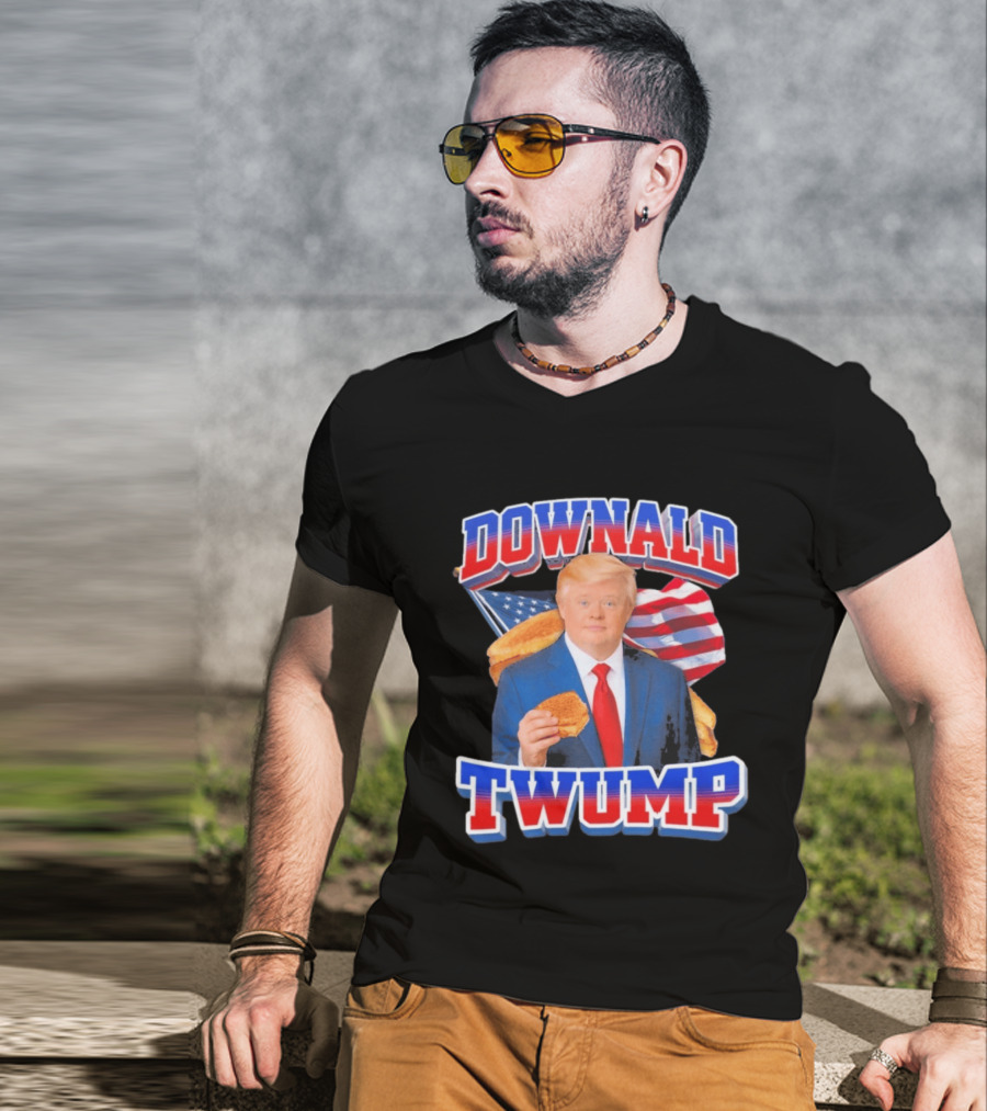 Downald Twump American Flag Toast Staple T-Shirt