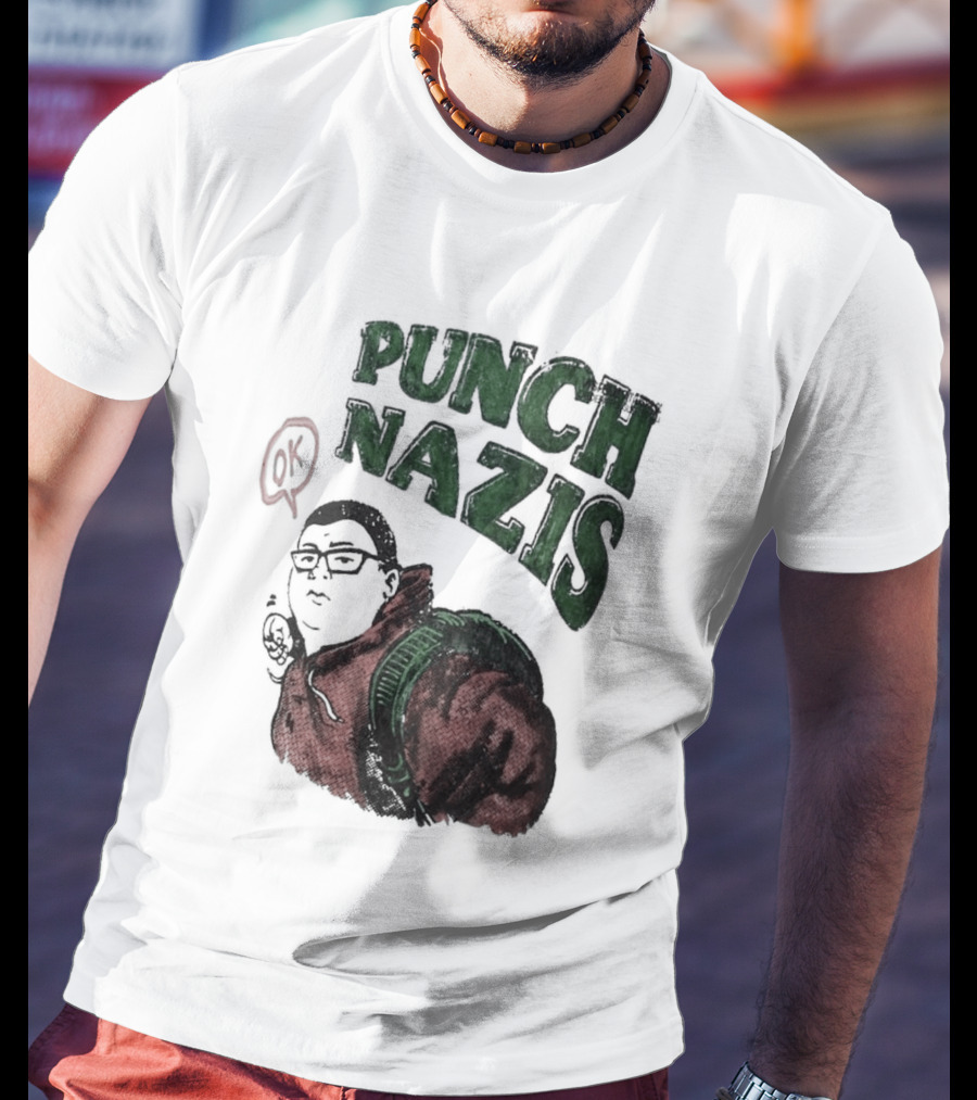 Punch Nazis OK Student Lake Zurich High School T-Shirt