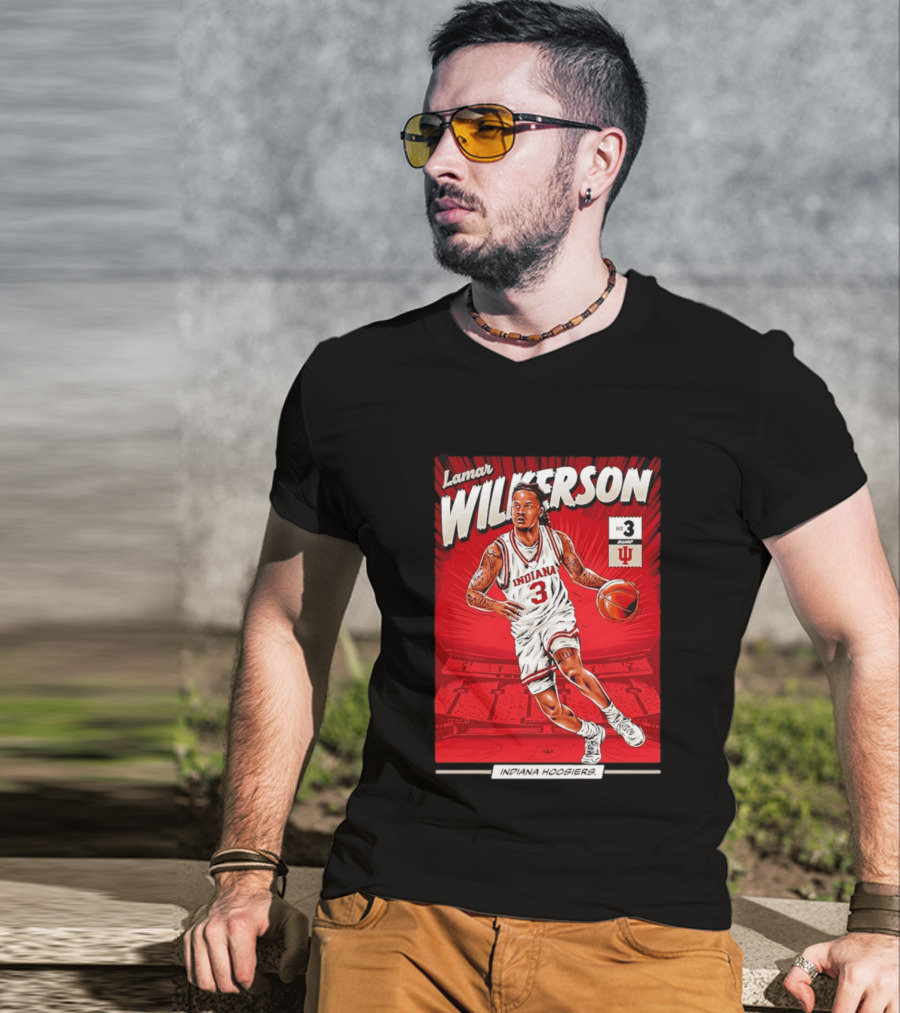 Lamar Wilkerson Indiana Hoosiers Basketball No 3 Comic T-Shirt
