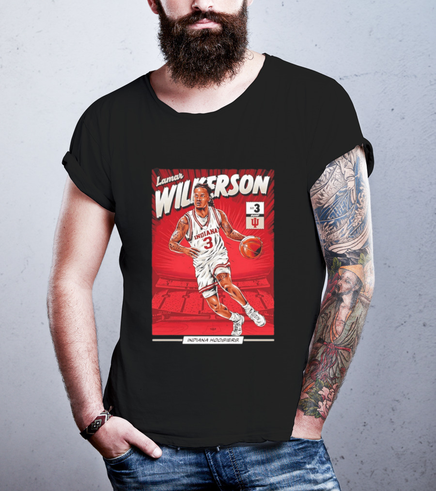 Lamar Wilkerson Indiana Hoosiers Basketball No 3 Comic T-Shirt