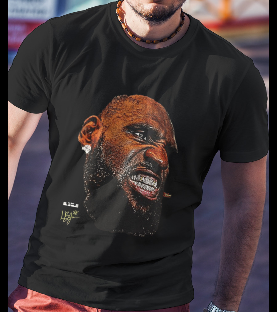 LeBron James LeBling Intense Expression Grills Jewelry T-Shirt