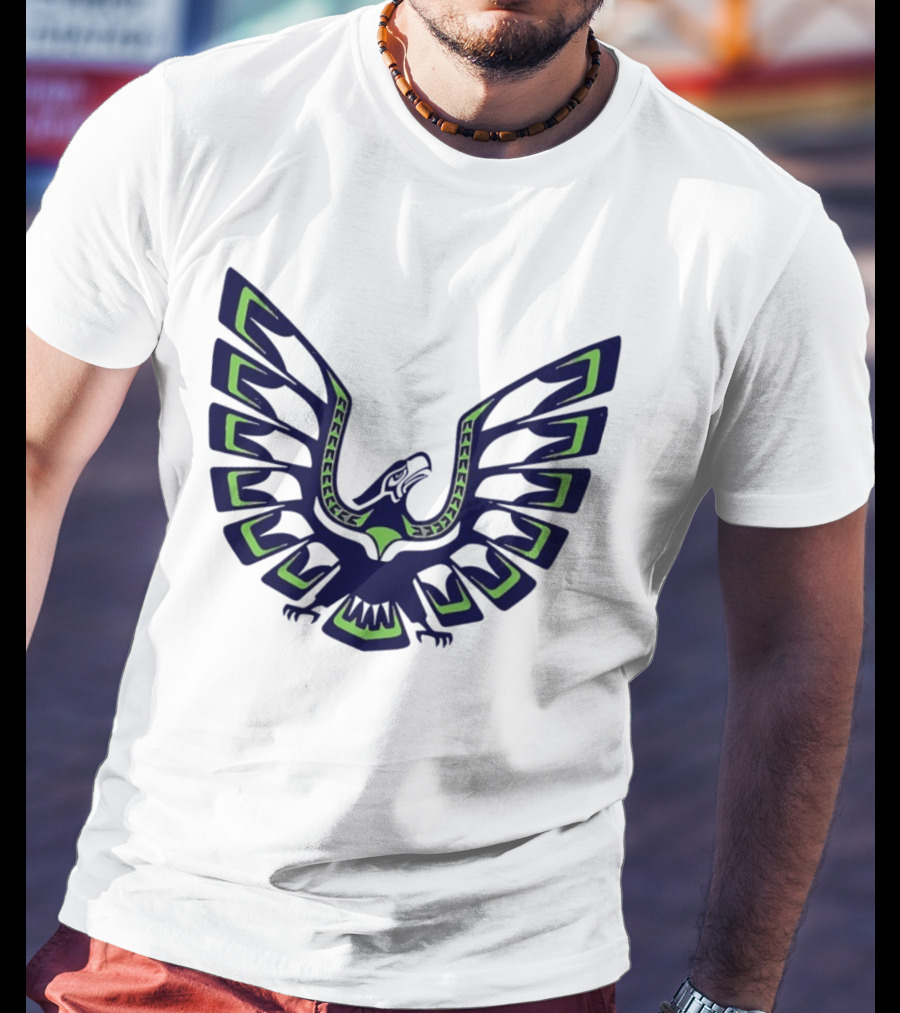Seattle Seahawks Eagle Wings Tribal T-Shirt
