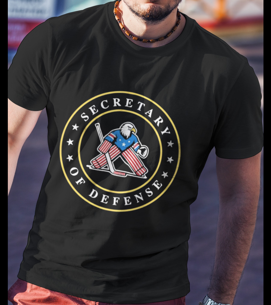 Secretary Of Defense USA Hockey Patriotic Eagle Goalie T-Shirt