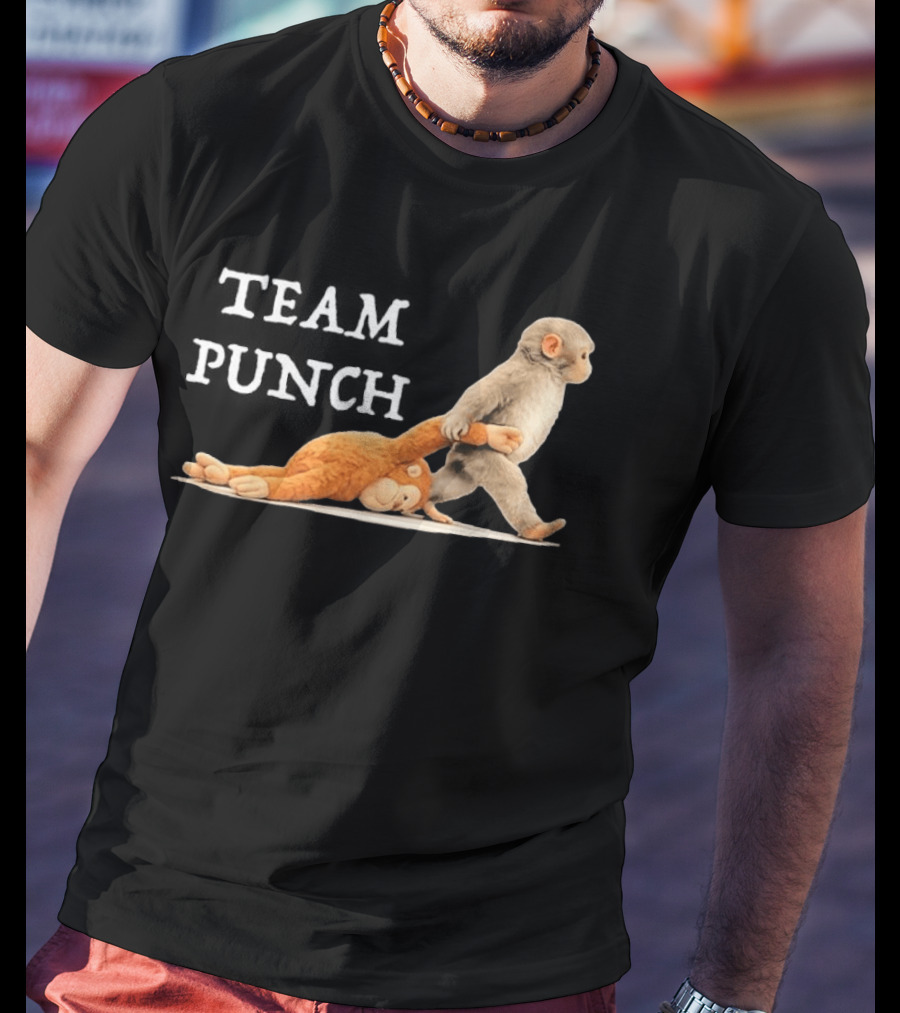 Team Punch Baby Monkey Humor Trend T-Shirt