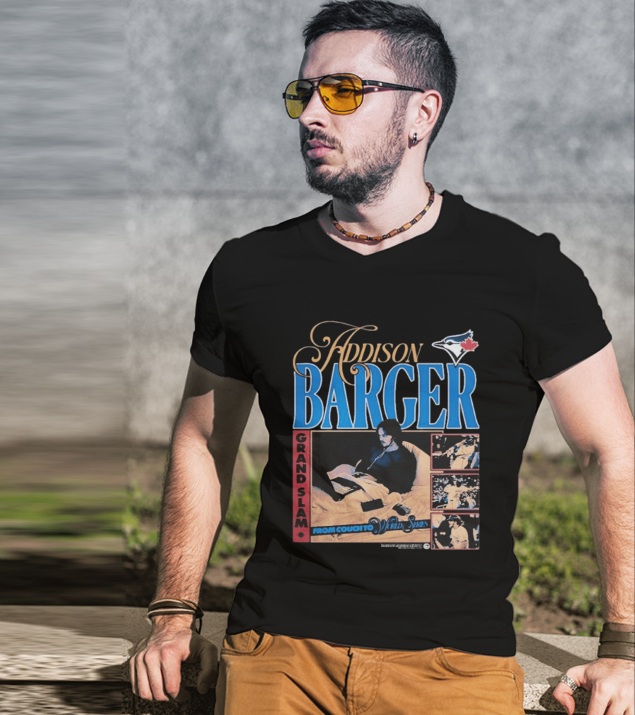Addison Barger Grand Slam From Couch To Wild Stars Blue Jays T-Shirt