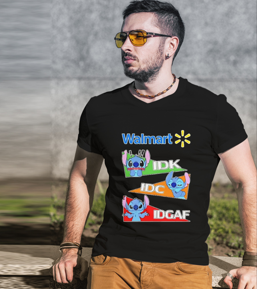 Walmart Stitch IDK IDC IDGAF T-Shirt