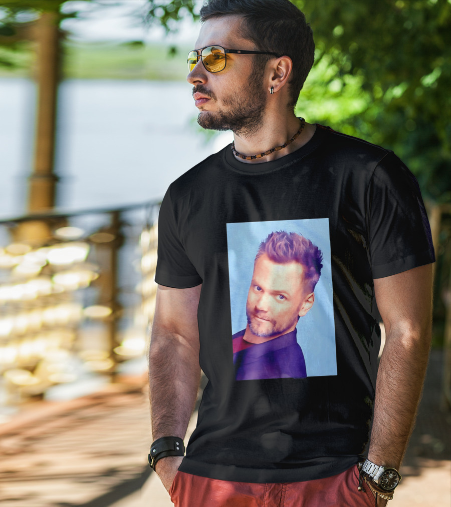 Joel McHale Blue T-Shirt