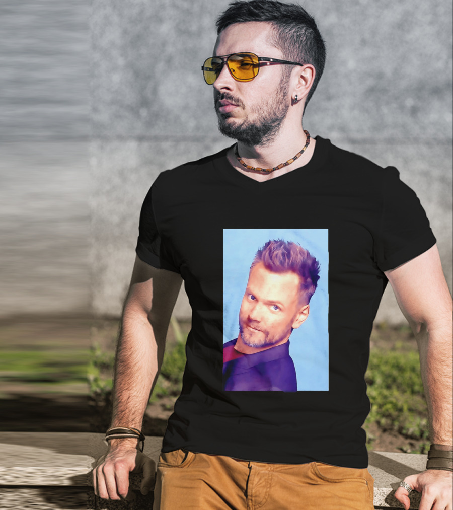 Joel McHale Blue T-Shirt
