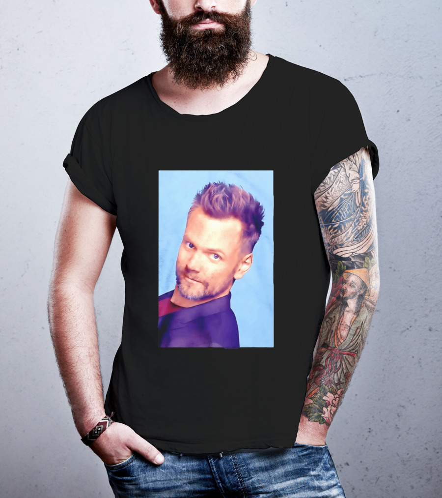 Joel McHale Blue T-Shirt