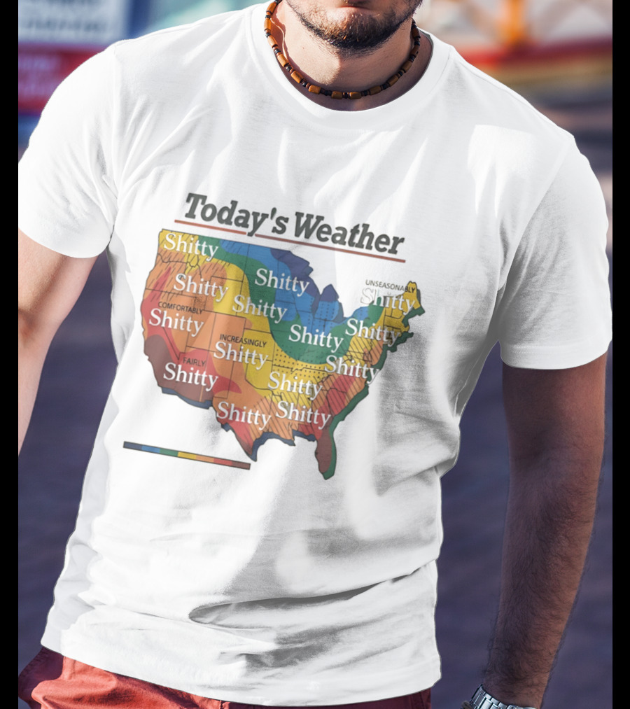 Today's Weather Shitty Map Alexander Skarsgard T-Shirt
