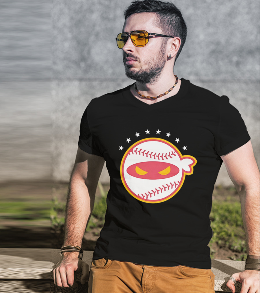 Venezuela Baseball Ninja Stars Pitching Ninja T-Shirt