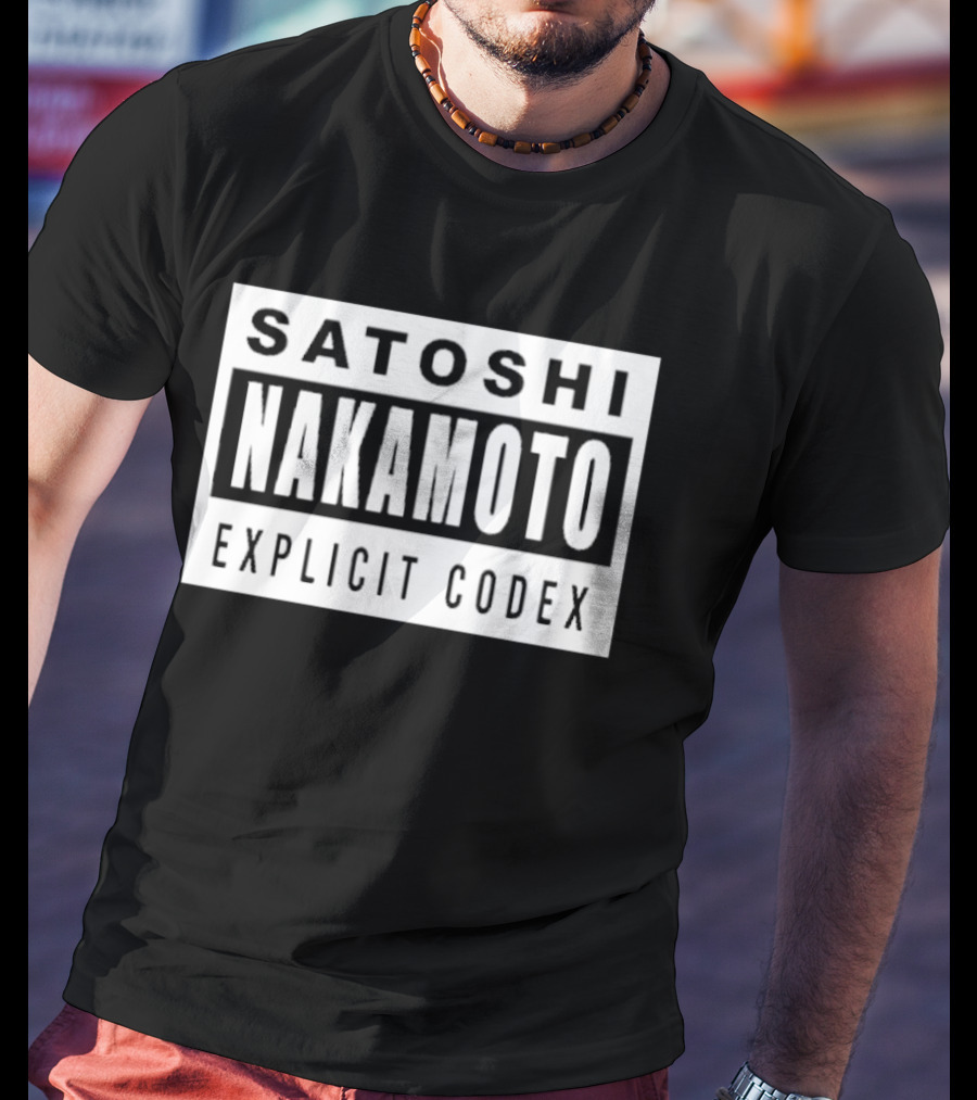 Satoshi Nakamoto Explicit Codex T-Shirt