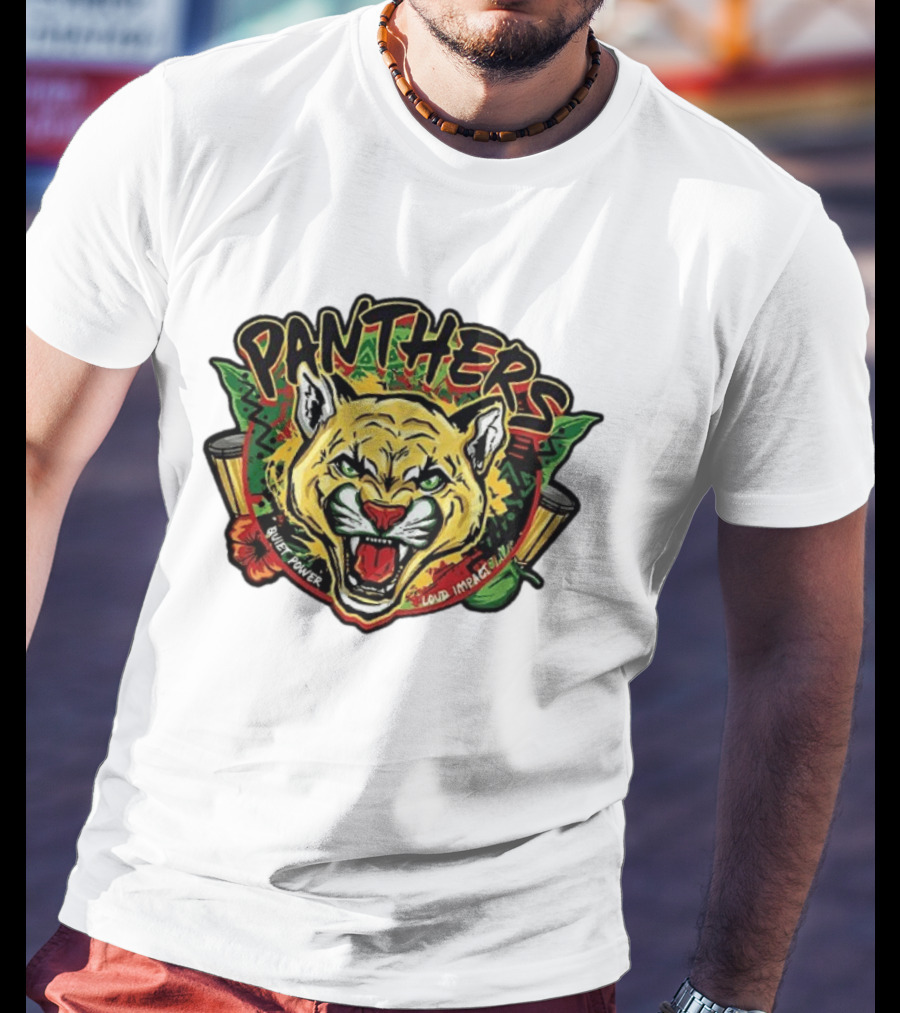 Florida Panthers 2026 Black History Night Silent Power Loud Impact T-Shirt