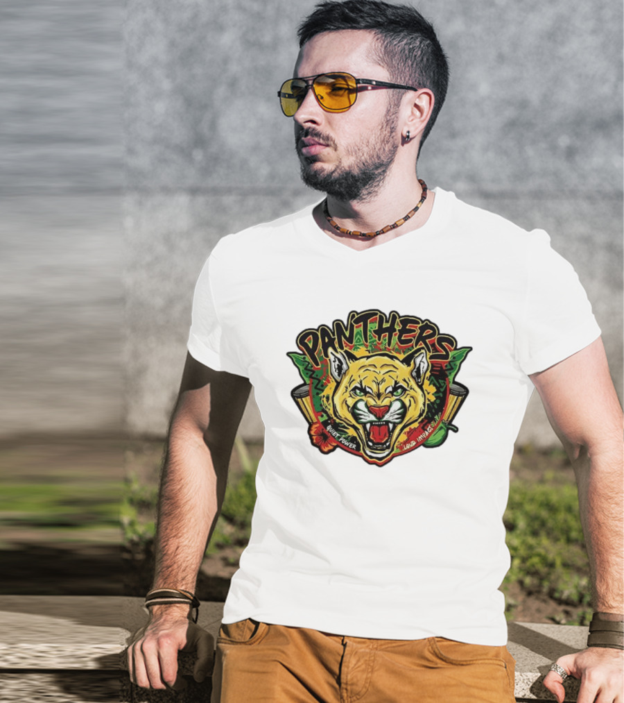 Florida Panthers 2026 Black History Night Silent Power Loud Impact T-Shirt