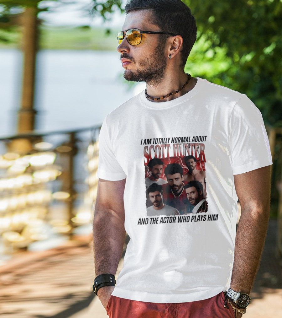 I Am Totally Normal About Scott Hunter And The Actor Who Plays Him Heated Rivalry T-Shirt