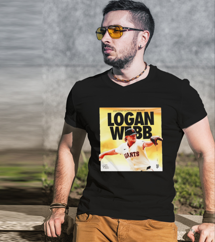 2025 Gold Glove Award Finalist Logan Webb Giants T-Shirt