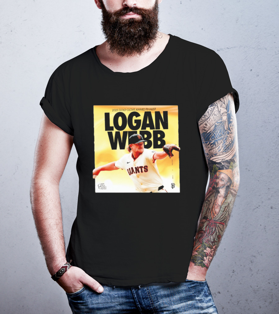 2025 Gold Glove Award Finalist Logan Webb Giants T-Shirt