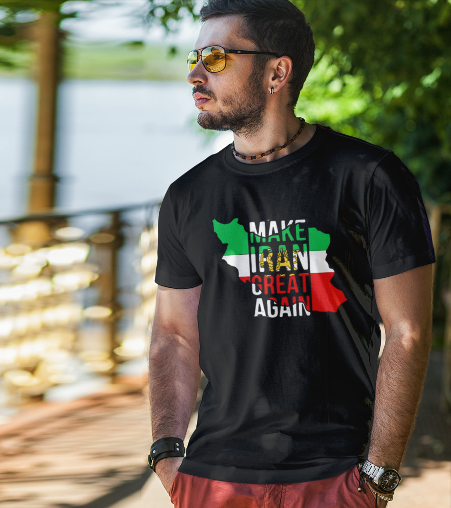 Make Iran Great Again Flag Map T-Shirt