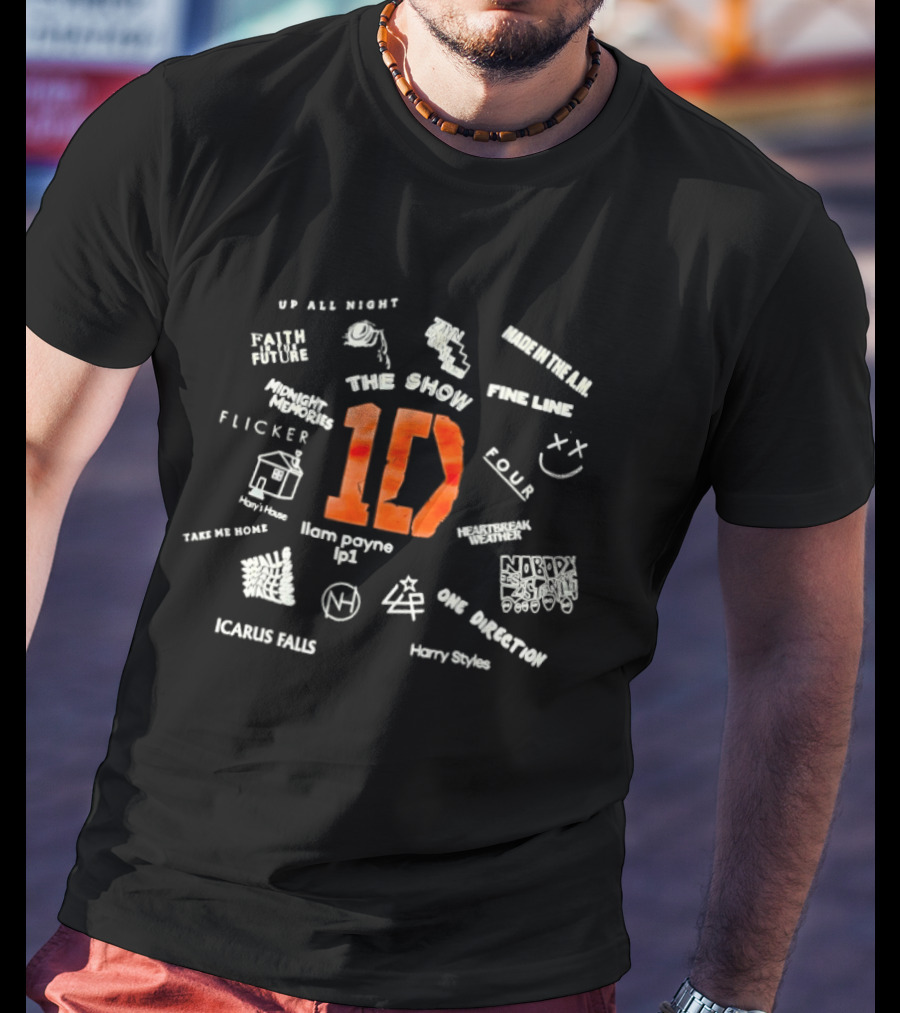 1D Up All Night Made In The AM Fine Line The Show Harry Styles Icarus Falls Flicker T-Shirt