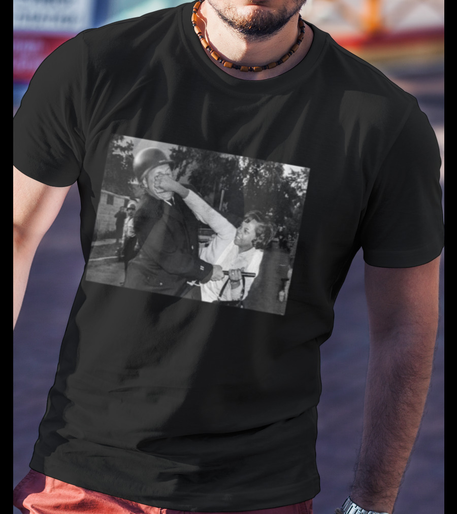 Pamela Echols Punching A Policeman Vintage Protest Moment T-Shirt