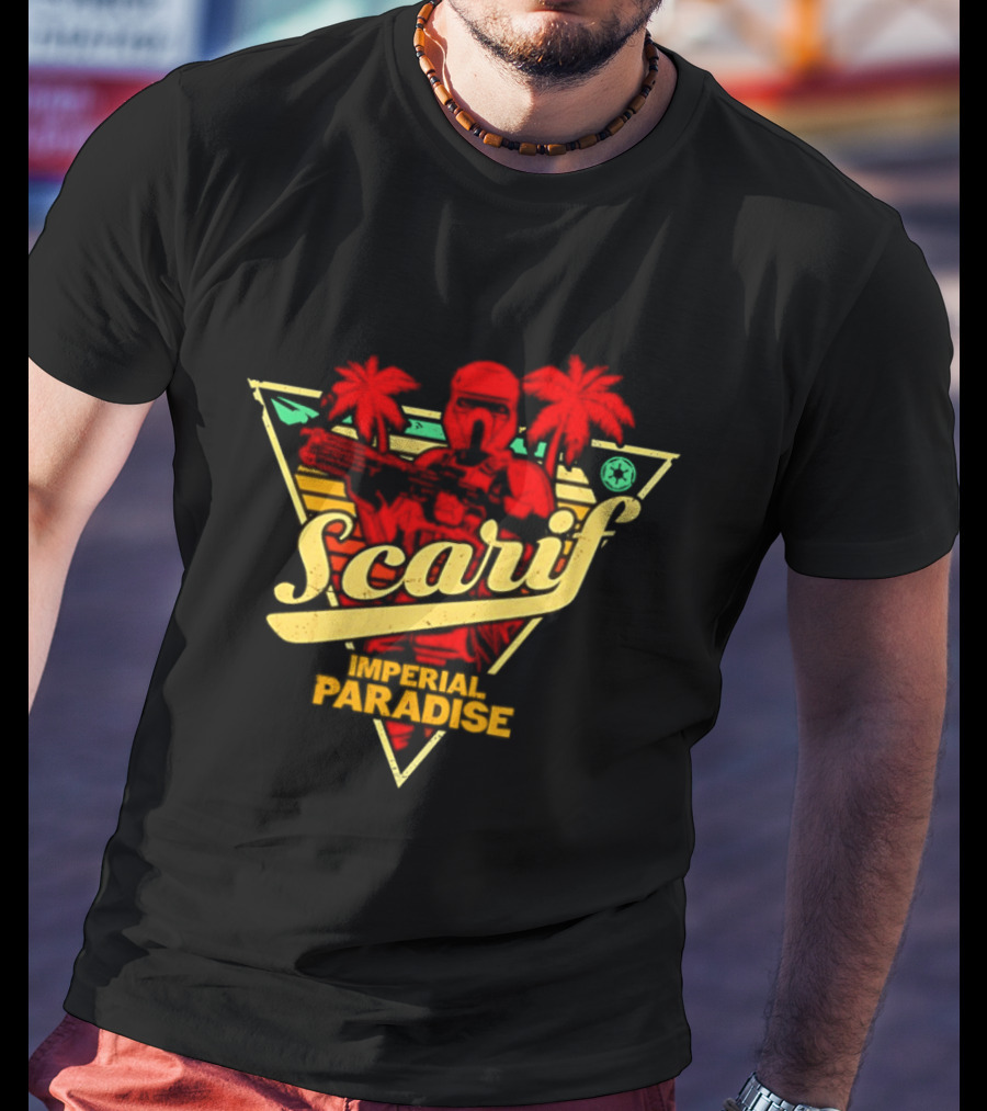 Scarif Imperial Paradise Tropical Trooper Beach T-Shirt