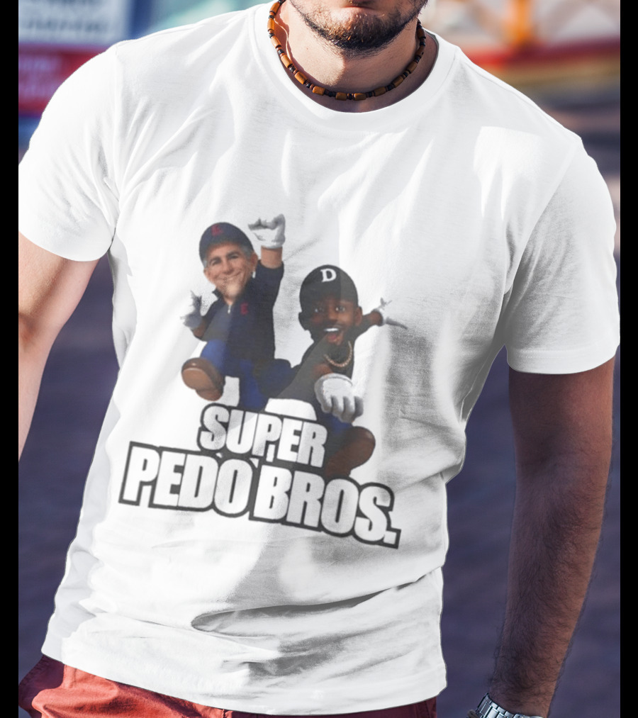 Super Pedo Bros Satire 8 Bit T-Shirt