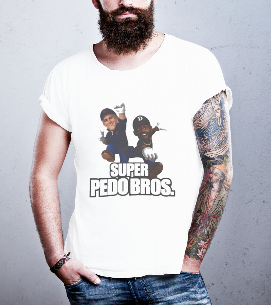 Super Pedo Bros Satire 8 Bit T-Shirt