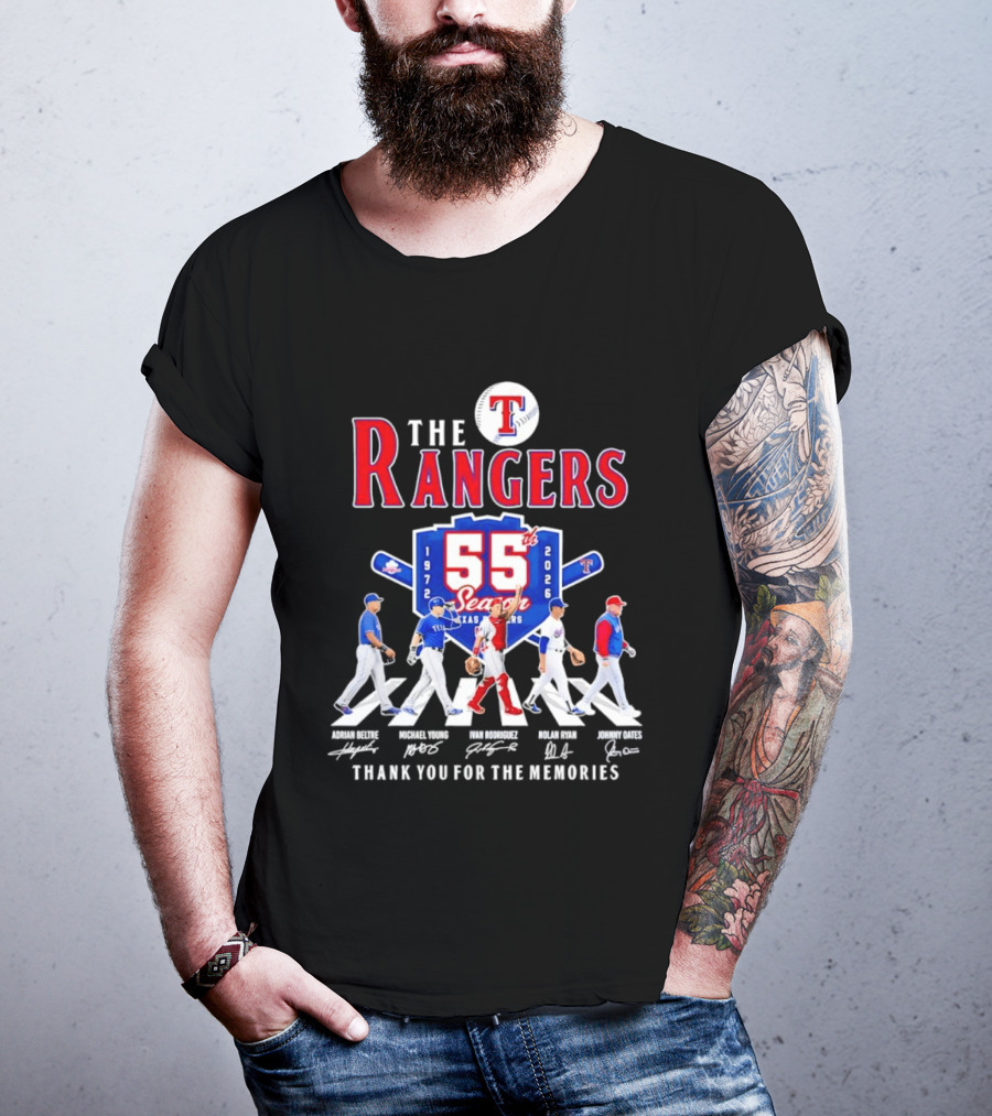 Texas Rangers 55th Season 1972 2026 Thank You For The Memories T-Shirt