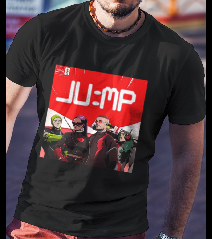 Jump J Balvin Amber Mark Steve Vai Travis Barker Coca Cola Anthem FIFA World Cup 2026 T-Shirt