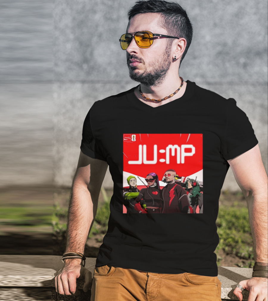 Jump J Balvin Amber Mark Steve Vai Travis Barker Coca Cola Anthem FIFA World Cup 2026 T-Shirt